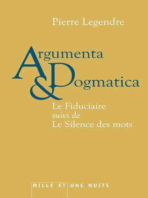 cover image of Argumenta dogmatica